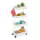 Carrello con ruote a 4 livelli, contenitore multiuso 7