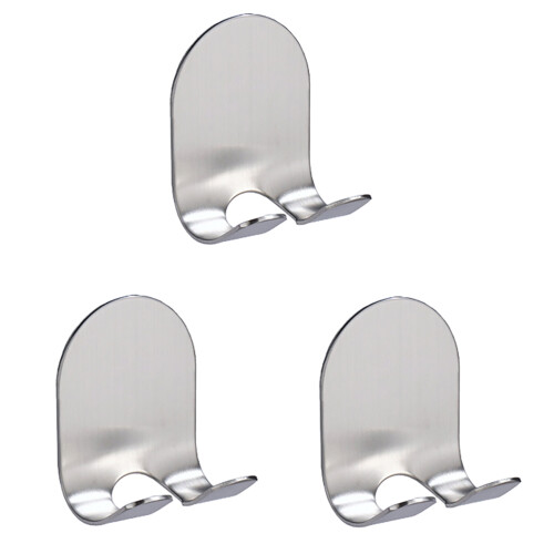 6Pcs Portable Silver Hanger Punch-Free Wall Hook for 1