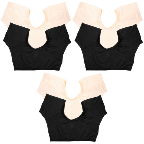 6St Wasbaar Zweetabsorberend Polyester Onderarm Vest Dames 2