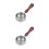 2Pièces Tasses Espresso Bec Verseur Bois Argent 7