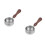 2Pièces Tasses Espresso Bec Verseur Bois Argent 9