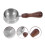 2Pièces Tasses Espresso Bec Verseur Bois Argent 10