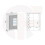 Display Cabinet Arcadia 140cm - Black with Gloss Doors and LED Lights 4
