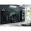 Display Cabinet Arcadia 140cm - Black with Gloss Doors and LED Lights 6