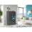 Display Cabinet Arcadia 140cm - Dark Grey with Gloss Doors and LED Lights 3