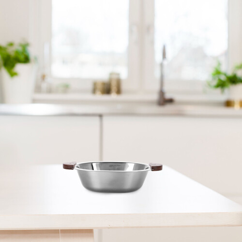 2Pcs Reusable Stainless Steel Serving Bowl with Handles 2