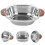 2Pcs Reusable Stainless Steel Serving Bowl with Handles 8
