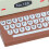 2Pcs Coffee Mini House Typewriter Model Retro Style Home Office Decor 8
