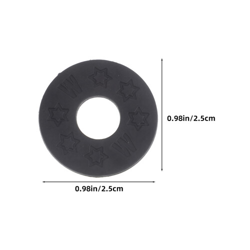 16Pièces Accessoires Guitare Silicone Noir Protection Durable 1