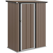 Metall-Gartenschuppen 142x84x189 cm, abschließbar, Aufbewahrung für Gartengeräte