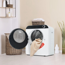 5. 3kg Exhaust Dryer Up To 4.5kg 830W Stainless Steel Drum 4 Programs Wall-Mountable Energy G