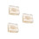 3Pièces Tortue Specimen Os Bois Décor Éducatif 3
