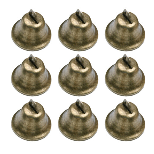 40Pcs Polished Brass Brown Hand Bells Ergonomic Handle for Parties 1
