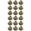 40Pcs Polished Brass Brown Hand Bells Ergonomic Handle for Parties 5