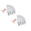 2Pcs Practical White Eyebrow Stencil Templates Adhesive Beauty Tools 1
