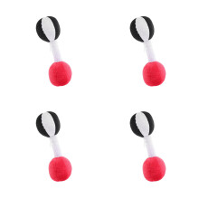 4Pcs Infant Baby Dumbbell Toy Colorful Barbell Shape with Ringing Bell