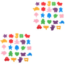 96Pcs Artistic Sponge Painting Stamper Set with Small Rollers for Kids