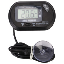 Water Temperature Test Digital Thermometer For Aquariums Fish Tank Thermometer With Large Display Reptile Enclosure Thermometer, Suction Cup Mounting