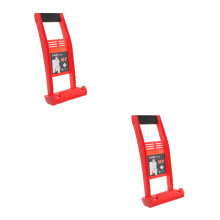 2Pcs Wood Board Lifting Tool Red Trp Rubber Handle Labor-Saving Design