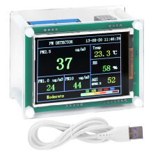 Slimme sensor voor luchtkwaliteit, PM2.5-detector, detector voor binnenluchtkwaliteit, CO-, CO2- en HCHO-detectie, zeer gevoelige sensor, eenvoudige