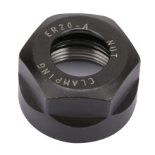 Metal Construction Collet Clamping Nuts Hardened Steel Precision Ground CNC Milling Chuck Holder Replacement Parts ER Type Tool Handle Rust