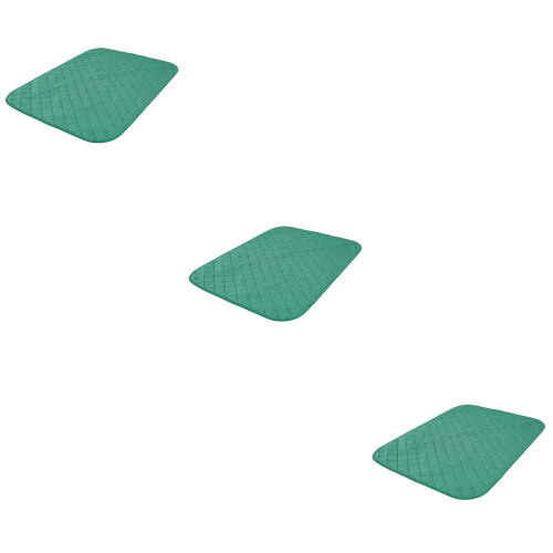 3Pcs Waterproof Green Pet Pee Pads High Absorbency Training Mats