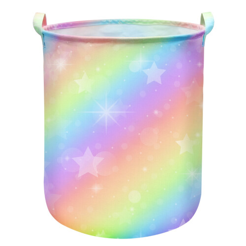 Καλάθι πλυντηρίου Unicorn, μεγάλος στρογγυλός κάδος αποθήκευσης, αδιάβροχος και 1