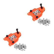 2Pcs Orange Tile Drill Bit Hole Locator for Ceramic, Glass, and Marble