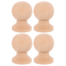4Pcs Premium Solid Wood Post Finials Decorative Home Railing