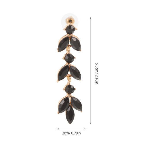 Brincos pendentes elegantes com strass, 1 par, para mulheres. 1