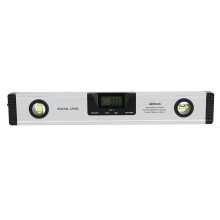 Inclinometer, gradenboog en digitale waterpas met dubbele functionaliteit en geheugenfunctie voor installatieprojecten.