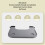 Detachable Grey Wheelchair Dining Table Board Plastic for Elderly Home 3