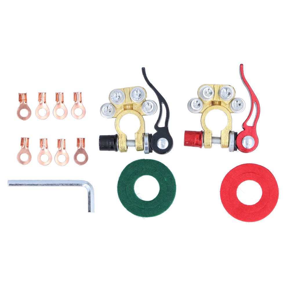 High Quality Brass And Steel Battery Terminal Clamp Connectors Quick Release Disconnect Multiple Cable Connections Corrosion Resistant For Cars 9049227921959