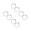 8Pcs Durable Plastic Round Embroidery Hoops 3D Effect for Sewing Craft 1