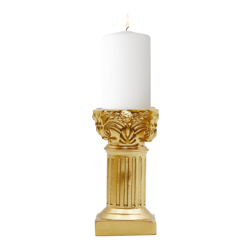 Bougeoirs romains en résine dorée (5 pièces) 1