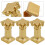 Bougeoirs romains en résine dorée (5 pièces) 4