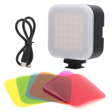 Photography Light With Rechargeable Battery, Bi Color LED Softbox Illumination3000mAh Portable On Camera Light For Selfie Vlog Live Stream
