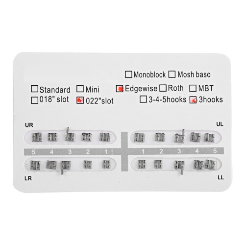 Μίνι στηρίγματα Roth Slot022Συνδεόμενα στηρίγματα Ψεύτικα σιδεράκια Στηρίγματα