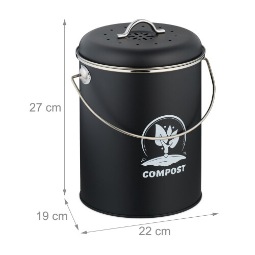 Compost Bin with Odour Filter, 5.5 Litre Capacity 2