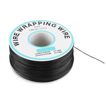 PVC-eristyslanka, tinattu kuparikäärekaapeli, korroosionkestävä, joustava, 30 AWG:n korkean lämpötilan kestävä muovikela, musta kupariydin