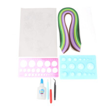 DIY Handcraft Paper Quilling Kit with Quilling Tools Smooth Paper Stiffness High Quality Storage Box Included Home Decoration Craft Time with Family