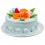 Sky-Blue Artificial Mini Cake Decor Resin Wedding Table Prop 6