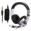 White Camouflage Head Mounted Gaming Headset for PS4 with Mic 5