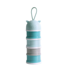 Contenitore portatile per latte in polvere, dispenser per latte in polvere per neonati con design a 4 strati, design anti-goccia e materiale PP per