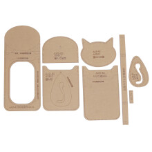 Craft Tool Acrylic Template Transparent Acrylic Leather Pattern Sturdy Acrylic Precise Cutting Accurate Cutting Distance Easy Storage Long Service