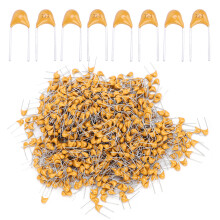 Condensateur céramique multicouche à performances fiables, condensateur monolithique résistant à l'humidité, DC50V33NF à sortie radiale,