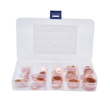 Sealing Copper Washer Set Oil Leakage Prevention Corrosion Resistant Heat Resistant Flat Washers for Oil Pan Plug Automotive Industrial Use Wide