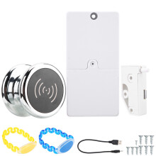 Bluetooth Cabinet Lock With RFID And NFC Unlock, Electronic Child Safety Drawer Lock, Hidden Installation Auto Unlock On Low Battery Long Lasting