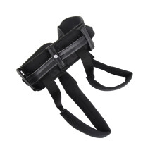 Ceinture ajustable pour la marche avec poignées pour seniors – Noire, en polyester