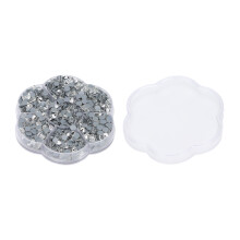 Iron On Rhinestones Mixed Sizes Sparkling Decoration Glass Rhinestones Multi Faceted For DIY Accessories Clothing Crafts Hotfix Rhinestones Flat Back